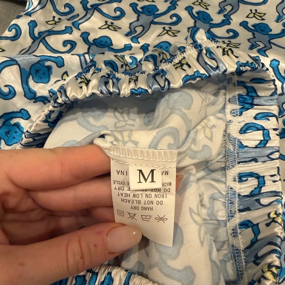 Blue Monkey Print Pajama Set - Picture 7 of 7